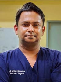 Dr. Rakibul Hasan Apu
  - ভাসকুলার, এন্ডোভাসকুলার, ভেরিকোস ভেইন ও লেজার সার্জারি বিশেষজ্ঞ